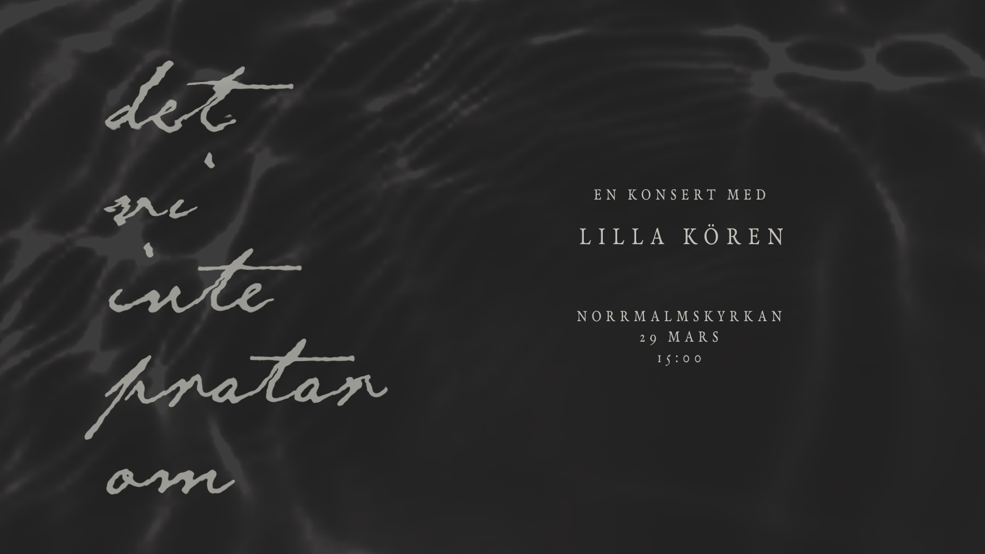 Vårkonsert – Det vi inte pratar om…