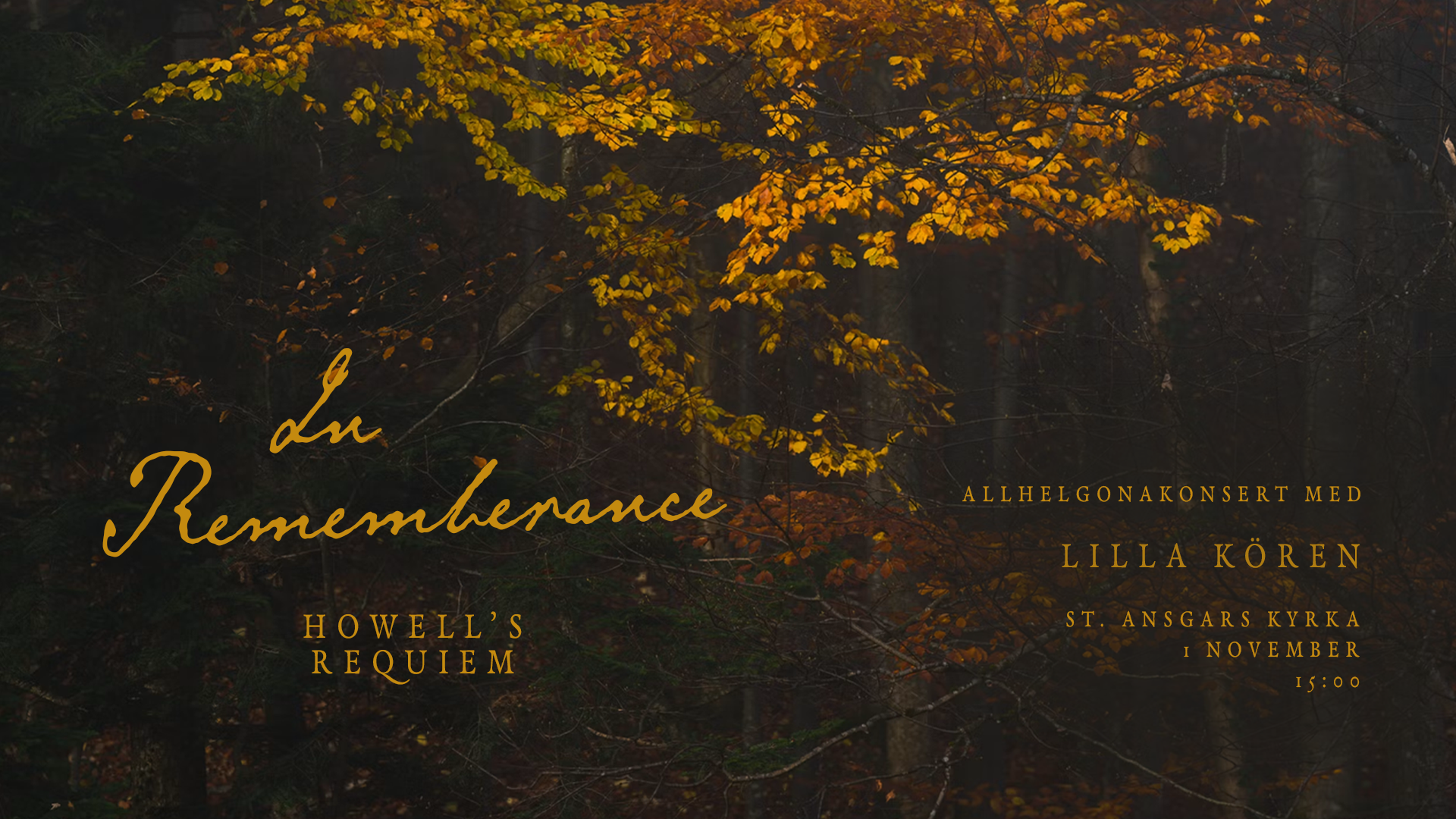 Allhelgonakonsert: In remembrance